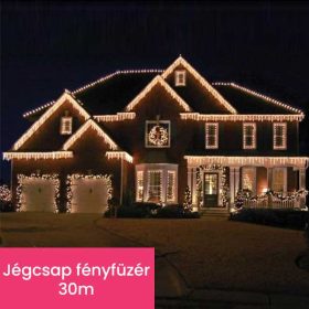 Kültéri jégcsap fényfüzér 30m