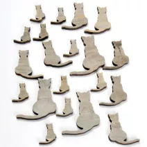 Lézervágott fa dekorációs kellék