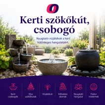 Kerti szökőkút, csobogó