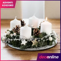 Adventi koszorú kellékek