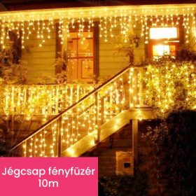 Kültéri jégcsap fényfüzér 10m