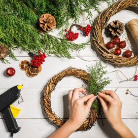 Adventi koszorú készítés saját kezűleg