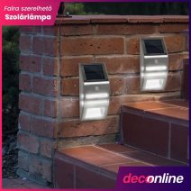 Falra szerelhető napelemes lámpa