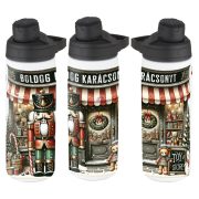   Karácsonyi mintás Kulacs 750 ml "Diótörős - Boldog Karácsonyt" HD