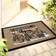   Karácsonyi mintás Lábtörlő 60x40 cm "Diótörős - Boldog Karácsonyt" színes HD