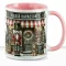 Karácsonyi bögre "Diótörős - Boldog Karácsonyt" 330 ml kerámia Rózsaszín Full HD