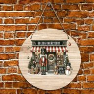 XL Karácsonyi fa tábla "Diótörős - Boldog Karácsonyt" ajtódísz többféle méretben   XL Karácsonyi fa tábla "Diótörős - Boldog Karácsonyt" ajtódísz többféle méretben