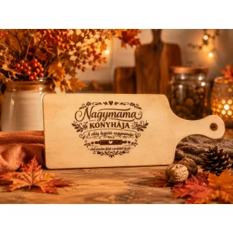 Vágódeszka dekor "Nagymama konyhája"  24x9 cm