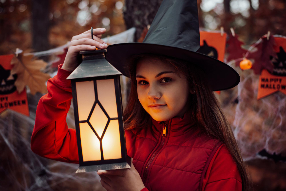 Halloween jelmez boszorkánykalap