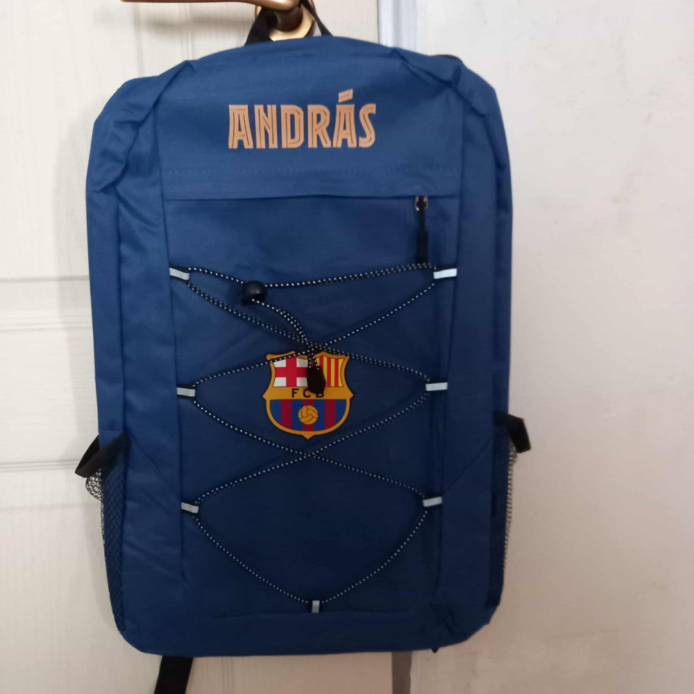 BARCA hátizsák személyre szabható egyedi névvel "LAMINE YAMAL" Sötétkék