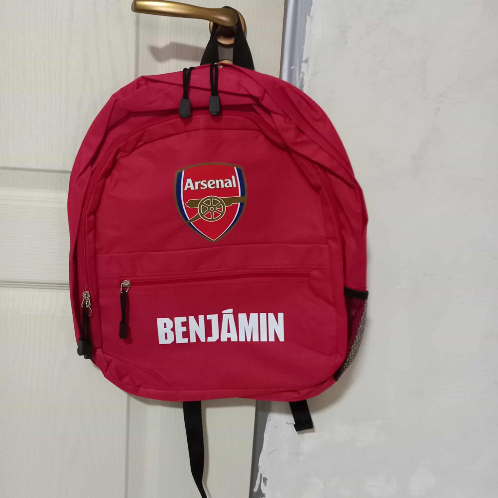 Prémium Arsenal hátizsák választható egyedi névvel