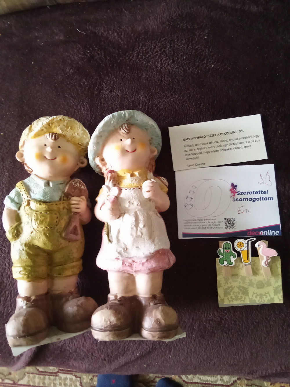 Kerti figura Farmer Fiú, lány 21 cm 2 féle választható kivitel