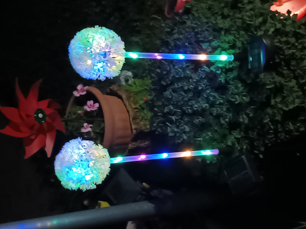 2 db-os napelemes Pitypang lámpa  szett 75 cm 15 led