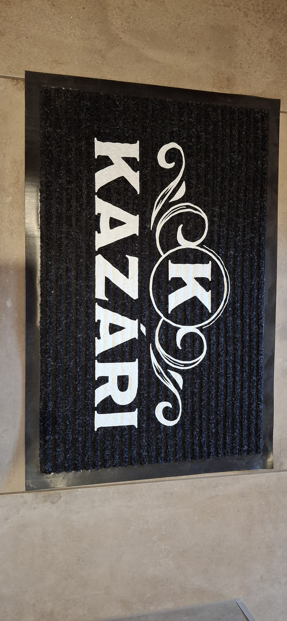XL lábtörlő Egyedi családnévvel 60x40 cm ELEGANT MONOGRAM