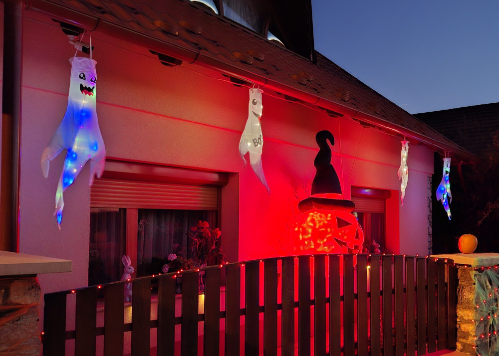 Felfújható tök kalappal kültéri 180 cm IP44 LED hálózati adapterrel KD 180 T